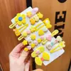 Nuevo Clip Ovalado para el Cabello de Gato de Dibujos Animados, Lindo y Dulce Clip de Pato con Forma de Corazón, Accesorio para el Cabello de Estilo Japonés para Flequillo Lateral
