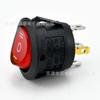 Interruptor Basculante Personalizado Kcd1 Redondo de 4 Pines y 3 Velocidades con Botón de Interruptor Indicador LED de Forma de Barco de Cuatro Patas