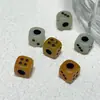 Dados cuadrados de hueso de camello, pulsera de juego de moda, accesorios, accesorios de colgante para pulsera con DIY