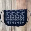 Delantal de Baile Pequeño Estampado Floral Azul Tela con Encaje Estilo Étnico Rendimiento Performance Infantil Recolección de Té Delantal de Media Longitud