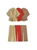 Para Roupa Casual de Verão Nova Feminina Estilo Europeu e Americano Transfronteiriça Conjunto Strappy Jaqueta + Calça de Cintura Elástica Wide Leg