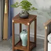 Soporte de exhibición de piedra, soporte para pecera, base, mesa auxiliar, mesa de rincón, soporte para plantas, sala de estar de madera maciza de pie