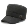 Gorra de invierno para hombre con orejeras de terciopelo y gorra cálida tipo pico de pato para papá y abuelo de mediana edad y ancianos, gorra de béisbol de algodón a prueba de frío para exteriores