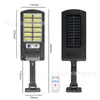 Lámpara de Calle Solar Integrada Transfronteriza con Sensor de Movimiento Corporal, Lámpara de Jardín con Control Remoto, Aplique de Pared para Exteriores, Lámpara de Jardín Impermeable para Zonas Rurales