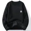 Suéter Grueso de Punto Cálido con Forro de Polar de Cuello Redondo para Hombre, Colección Otoño/Invierno 2026
