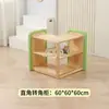Armário Combinado de Armazenamento com Embalagem Macia de Madeira Maciça para Crianças do Jardim de Infância, Armário de Auxílio Didático Montessori, Armário com Quadro de Desenho Canto de Área Anticolisão para Bebês