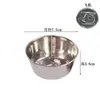 Molde para tarta de huevo de acero inoxidable 304, tazón, taza para tarta de huevo al vapor para herramientas de horneado reutilizables, forma redonda