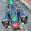 Coche musculoso Wolf adecuado para Vulcan S Kawasaki pequeño dios del fuego bolsa lateral bolsa lateral caja lateral retro modificación bolsa para casco liberación rápida