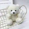 Pingente de Bolsa Pelúcia Ursinho Fofo Boneca Criativa Chaveiro Ursinho Fofo Presente para Casal Melhor Amigo Ornamento