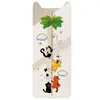 Placa de Arranhar Gato Adesiva Vertical de Desenho Animado, Protetor Anti-Arranhão para Móveis de Sofá, Adesivo de Parede de Feltro Resistente ao Desgaste para Arranhar Gatos