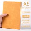 Cuaderno A5 con Inserto para Bolígrafo, Superficie Suave, Libreta Moderna y Sencilla, Set de Cuero PU, Páginas Interiores Engrosadas con Logotipo Imprimible