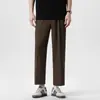 Nuevos Pantalones Casuales de Verano 2026 con Textura de Seda Fresca Pierna Recta Holgados Estilo Coreano Modernos Versátiles para Hombre