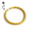 Tienda de Oro Mismo Estilo Pulsera de Flor de Peonía Color Arena Dorada con Palabras Auspiciosas, Dios de la Riqueza, Carácter de Bendición, Gran Fortuna, Alta Retención de Color, Pulsera Abierta al por Mayor