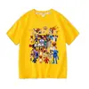Camiseta de manga curta Pizzy& # 39;s Parlor Susie's Restaurant para meninos, blusa de verão para crianças mais velhas, tendência de meia manga