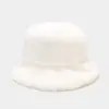 Chapéu de Pelúcia Ins Estilo Japonês Artístico Retrô Simples Chapéu de Pescador Outono e Inverno Estilo Coreano Versátil Quente Moda Chapéu Balde