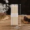 Velas de Varilla Estilo Clásico/Europeo, Blanco Marfil Romántico para Bodas, Velas Largas de Varilla Blancas para Bodas