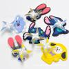 Versión de Prueba de Muestra de Zapatos para Niños, Hebillas Decorativas para Zapatos, Etiquetas de Plástico con Puntadas Curiosas, Sellos de Goma, Molinos de Viento Giratorios, Diversión para Hacer Tú Mismo
