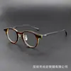 Nova Armação de Óculos Oval Retrô Multicor em Acetato Data148 Pode Ser Equipada com Lentes Shenzhen Armação de Titânio Óculos Atacado