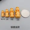 S999 Prata para Pé 3D Prata Dura Prata Tailandesa Nó Chinês Caractere Fu Contas Pixiu Acessórios Pulseira Tecida à Mão DIY Acessórios