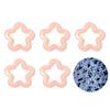 Acrílico luminoso flash fino oco estrela de cinco pontas acessórios feitos à mão DIY brincos joia de orelha pulseira pingente saco de material