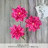 Ramo de Flores Artificiales de Peonía e Hibisco, Flores de Seda Hechas a Mano para Decoración de Bodas y Arreglos de Paisaje