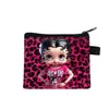 Bolsa de monedas de dibujos animados Miss Betty Estampado LOVE Cierre de cremallera Almacenamiento Bolsa pequeña Portátil para niñas Llavero para monedas Venta al por mayor