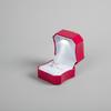 Caja de Anillo Personalizada con Luz, Caja de Empaque para Joyería, Caja de Joyería de Alto Nivel con Acabado Brillante de Laca de Piano, Caja de Exhibición para Collares y Colgantes