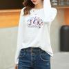 Camiseta de Manga Larga de Algodón Puro de Nicho de Moda para Mujer 2025 Nueva Popular Moda de Principios de Otoño Camisa Base Holgada