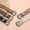 Cinturón Nuevo Versátil de Moda Estilo Coreano de Cuero Sintético Simple de Gamuza Moda de Alta Gama Decorativo para Mujer Retro al por Mayor