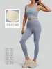 Juyitang Pêssego Terno Básico de Yoga À Prova de Choque Fixo de Força Média Terno Esportivo Indoor Running Fitness Terno