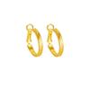 Aretes transfronterizos de oro antiguo, viento de lujo ligero, aretes simples esmerilados, diseño Joker con sensación de larga duración que no se decolora, joyería al por mayor