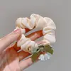 Elástico de Cabelo Doce e Versátil para Meninas, Estilo Coreano, Estilo Preguiçoso, Tamanho Extra Grande, Adequado para Cabelos Grossos, Elástico de Cabelo de Alta Elasticidade para Penteados de Coque