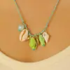Venta Caliente Transfronteriza Collar de Concha Marina Estrella de Mar Dopamina Cuerda de Color Colgante de Cerámica Bohemio Collar de Verano para Mujeres