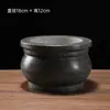 Queimador de Incenso Redondo de Pedra Queimador de Incenso de Pedra Ornamento Esculpido em Pedra Suprimentos Templo Salão Ancestral Queima de Incenso ao Ar Livre