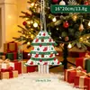 Enfeites de Pendurar Sacos com Cordão Decorações de Feriado de Natal Montagem de Cena Árvore de Natal em Formato de Saco para Presente Lembrança Armazenamento