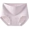 Ropa Interior de Algodón Puro para Mujer 10A Tipo de Entrepierna Antibacteriana a Jacquard Ajustado a la Cadera Estrella y Luna Cintura Alta Tallas Grandes Calzoncillos tipo Boxer Rojos para Mujer