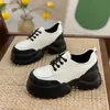 Mocassins de Plataforma com Cadarço para Mulheres 2026 Primavera e Outono Novo Estilo Super Popular Aumentador de Altura 6cm Sapatos de Couro Preto para Pessoas Baixas