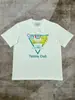 Camiseta de Algodão Puro 230g com Estampa Digital Casa Levemente Luxuosa, Pesada e Amiga da Pele para Vendas Transfronteiriças de E-commerce Independente, Manga Curta