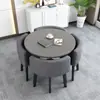 Juego Simple de Mesa y Sillas para Recepción, Mesa de Negociación, Mesa y Sillas para Recepción de Tienda de Uso Comercial, Mesa Redonda Pequeña para Oficina y Ocio