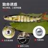 Conjunto de Iscas Artificiais Biónicas de Minhoca para Peixe com Múltiplas Seções Longo Alcance Afundamento Lento 10Cm10G Peixe Artificial de 9 Seções Isca Dura Luya