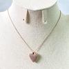 Brincos de cobre de pérola em forma de coração em forma de anel transfronteiriço Pingente de amor Acessórios de estilo Ins de luxo leve feminino