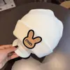Chapéu Coreano para Bebê Primavera & Outono Inverno Fofo Super Fofo Lã Tricotada Proteção de Orelha com Touca para Manter Aquecido