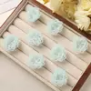 Estilo Isla de Verano Flores de Cristal Azul Fresco Aretes DIY Vacaciones en la Costa Clips Laterales Flor para Zapatos Accesorios