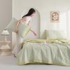 Colcha de verano de soya tipo jacquard tridimensional princesa a cuadros estilo coreano colcha fresca de verano colcha de verano juego de cuatro piezas venta al por mayor de fábrica