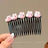 Pente para Cabelo com Estampa de Leopardo Retrô Doce Sem Costura com Múltiplos Dentes Estilo Coreano High-End Versátil Presilha de Cabelo para Mulheres Adultos Acessórios de Cabelo Headwear