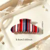 Pinzas de garra a rayas de colores, pinzas para coleta, pinzas de tiburón, accesorios para el cabello, pinzas para el cabello, accesorios populares para el cabello al por mayor del fabricante