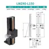 Lwx60 Cremallera de Engranajes de Carrera Larga Deslizador de Ajuste Fino Canal de Cola de Cola Eje X/Z Soporte de Cámara Deslizador para Máquina de Cribado CCD