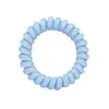 Lazo para el pelo de cordón de teléfono de gel grande, Accesorio de coleta dulce y sin costuras, Cuerda para el pelo transparente con estampado de seda