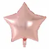 Balão de filme de alumínio estrela de cinco pontas cor sólida de 18 polegadas decoração de festa de casamento balão de folha de alumínio estrela atacado