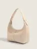 Bolsa Feminina de Guangzhou Moda Couro PU Bolsa Tecida Tendência Nova Bolsa de Ombro para o Dia a Dia Fresca e Doce Bolsa de Ombro de Alta Qualidade